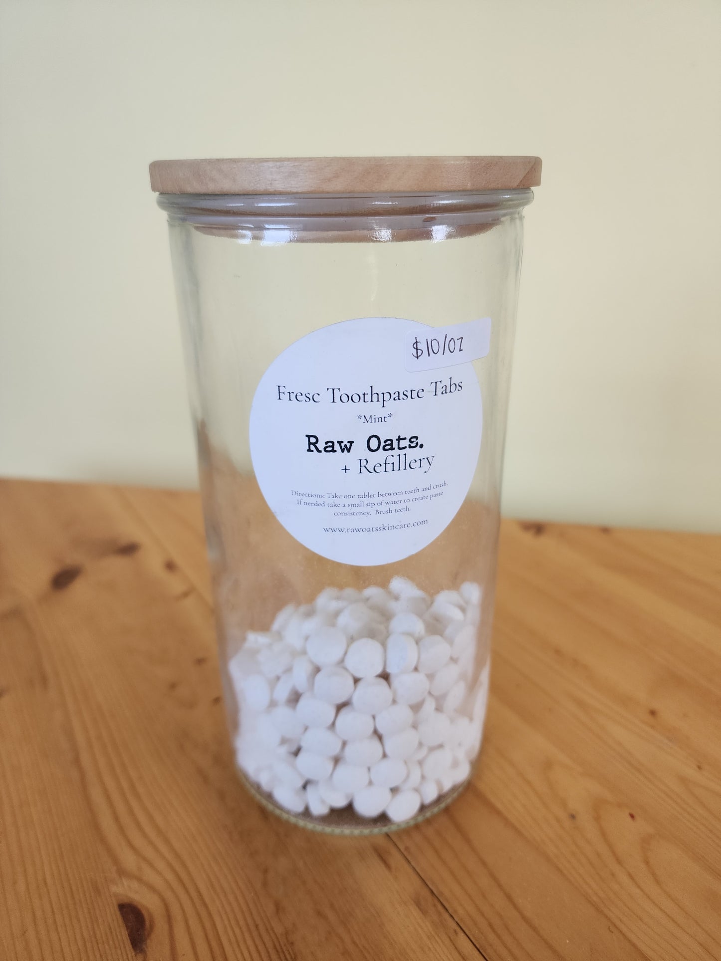 Natural toothpaste tabs